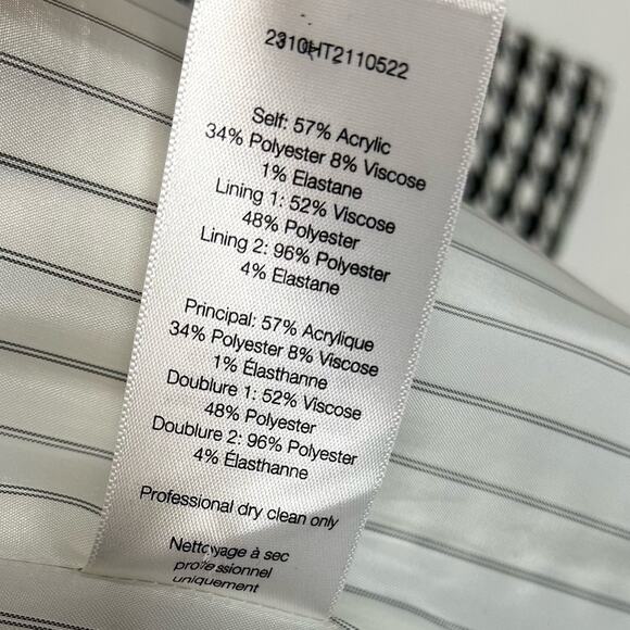 VERONICA BEARD Hutchinson Houndstooth Oversized Belted Dickey Blazer - Picture 8 of 8